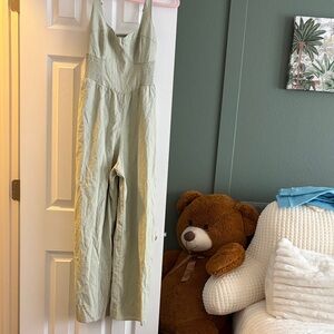 Hollister Light Green Sleeveless Jumpsuit